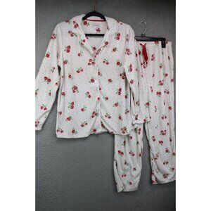 Celestial Dreams Velour Floral Pajama Set-Size Medium